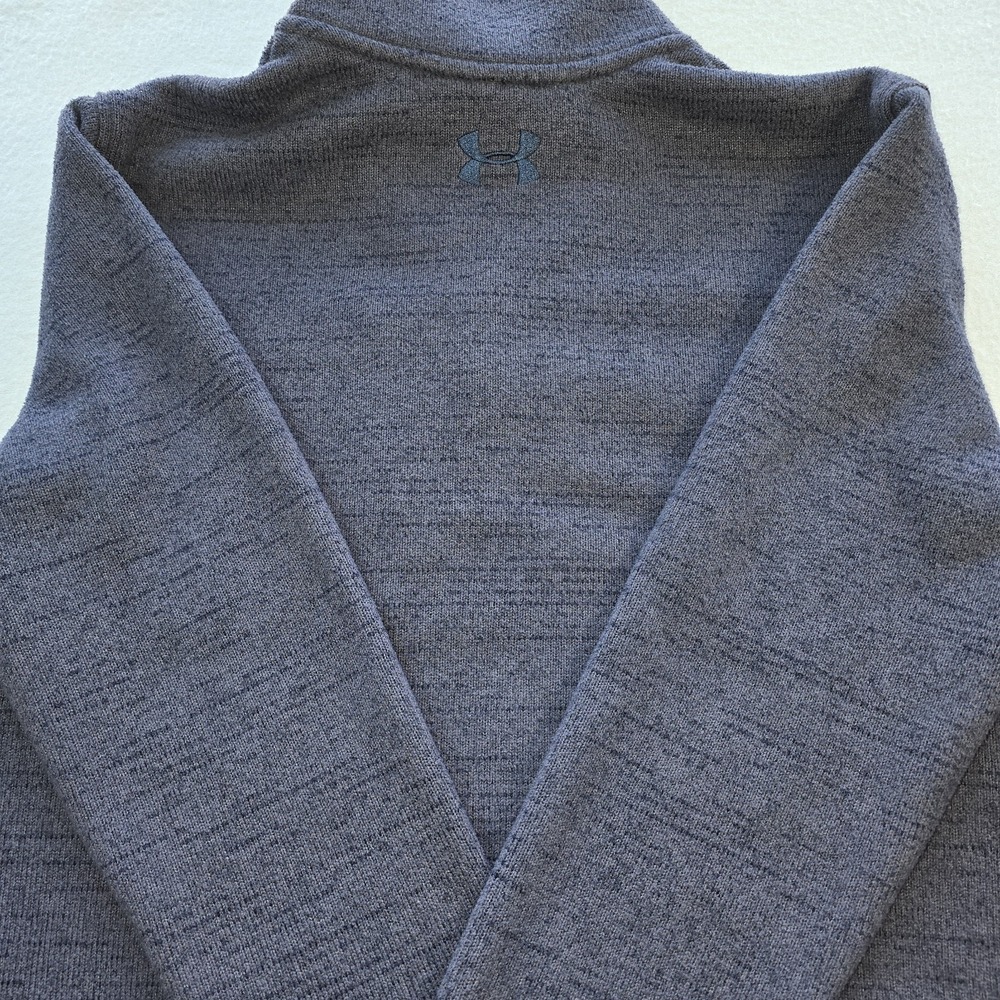 Under Armour Specialist Henley 2.0 Mens M Fleece Pullover Sweater Navy Old Money - Picture 7 of 10